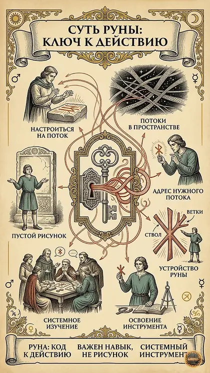 Руна как ключ доступа, а не рисунок на бумаге