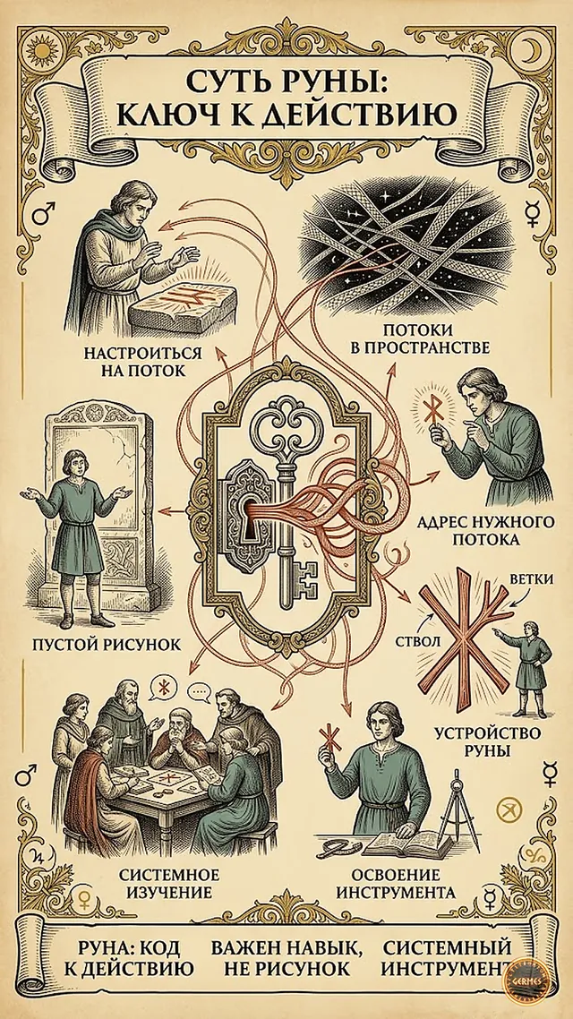 Руна как ключ доступа, а не рисунок на бумаге