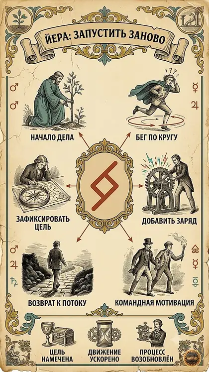 Руна Йера: как снова запустить то, что застопорилось