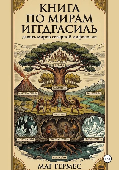 Обложка книги «По мирам Иггдрасиль. Девять миров северной мифологии»